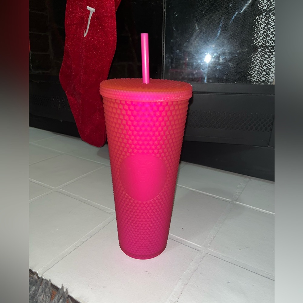 Pink Starbucks tumbler cup